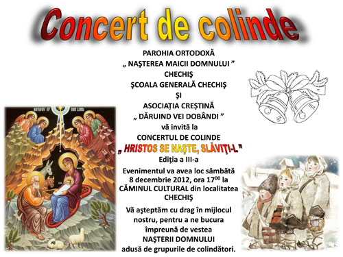 Foto: concert colinde Chechis 2012